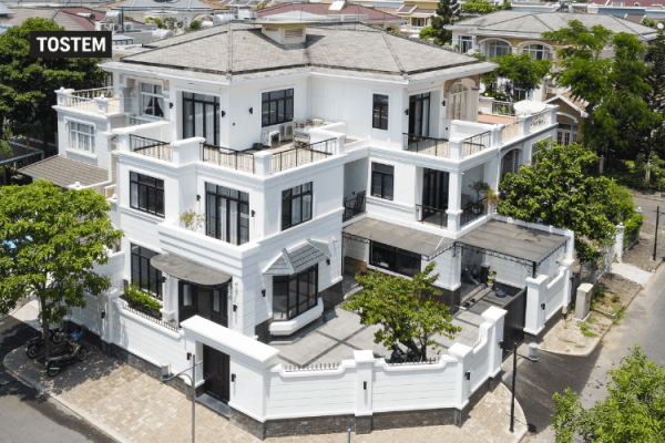 Nhà 2 tầng mái lệch đương đại