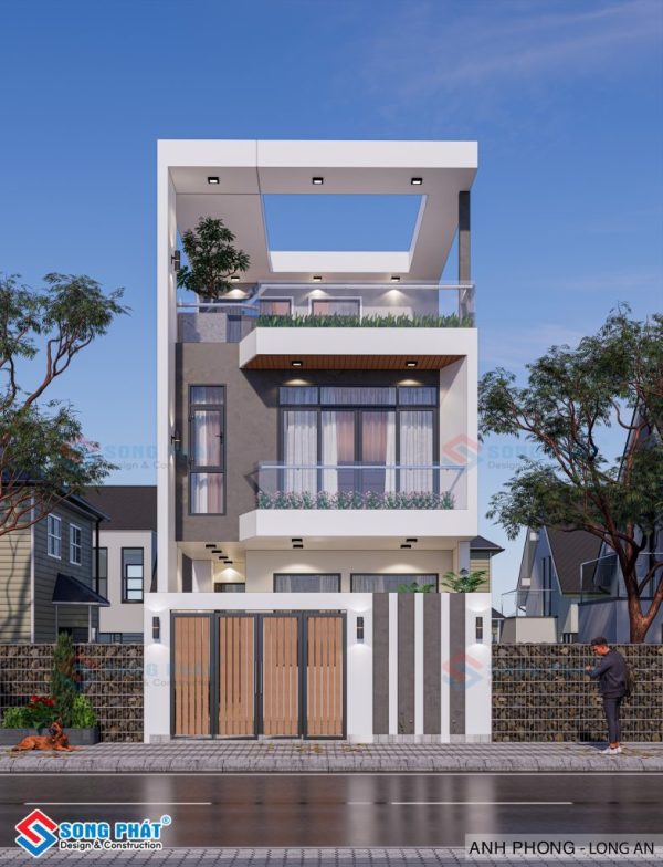 Nhà 2 tầng mái Nhật/mái Thái